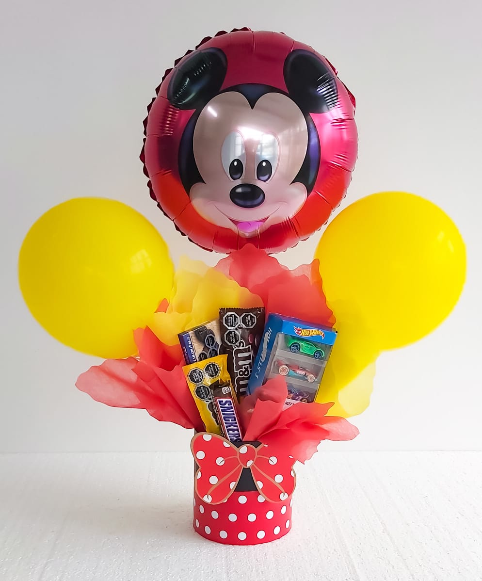 Cajita Sorpresa de Dulces, Juguete y Globos