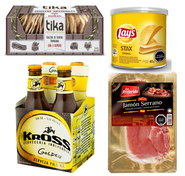 Cerveza Kross, Jamn Serrano, Galletas Crackers Artesanales y Papas Fritas En Tarro