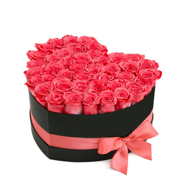 30 Rosas en Caja Corazn