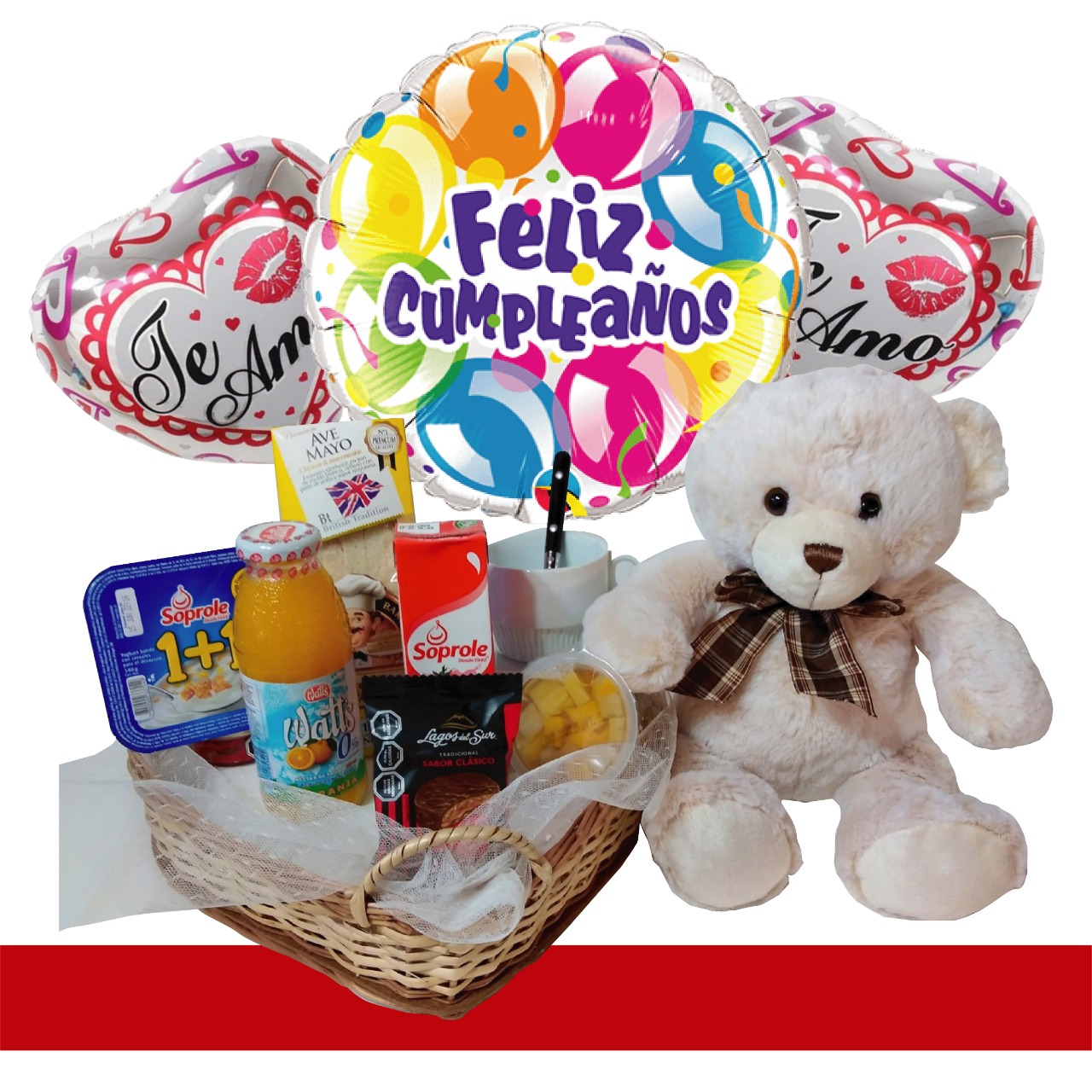 Desayuno para Nios con Peluche 30cm