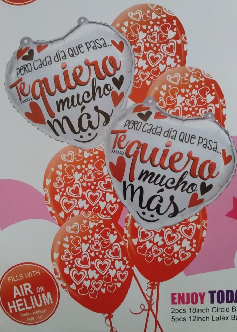 Ramo de Globos Amor con Helio